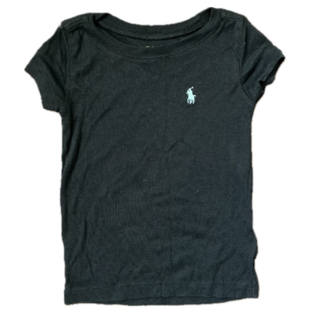 Polo Ralph Lauren Short Sleeve Toddler Shirt Size 3T Black Teal